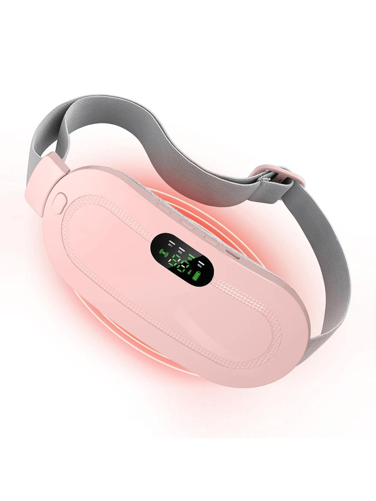 Period Cramp Relief heating pad with massager | Multi axis massager | 3-Temp. & 4-Massage Mode Fast Heating Menstrual Period Pain Relief Device for Women