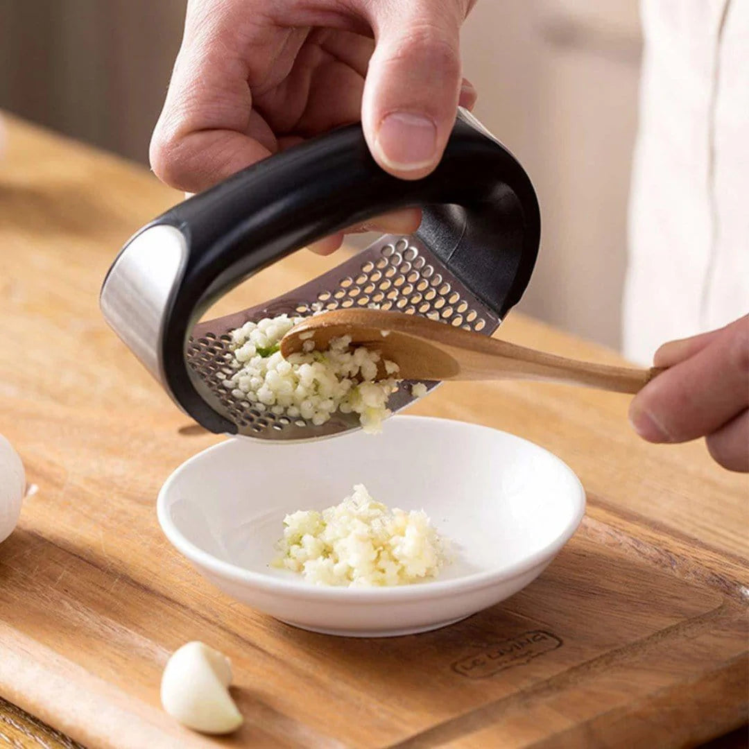 Premium Stainless Steel Ginger & Garlic Crusher | Multi-Purpose Kitchen Tool for Garlic, Ginger, Nuts & More